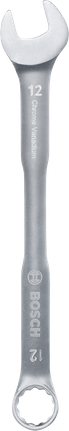 Kunci kombinasi Bosch 12 mm krom vanadium.